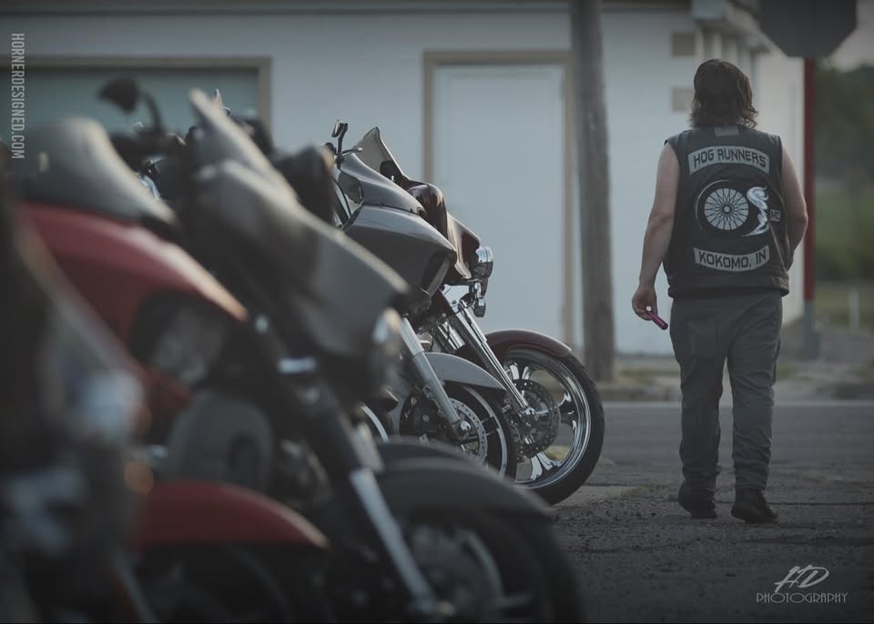 Hog Runners MC Facebook cover — clubhouse community